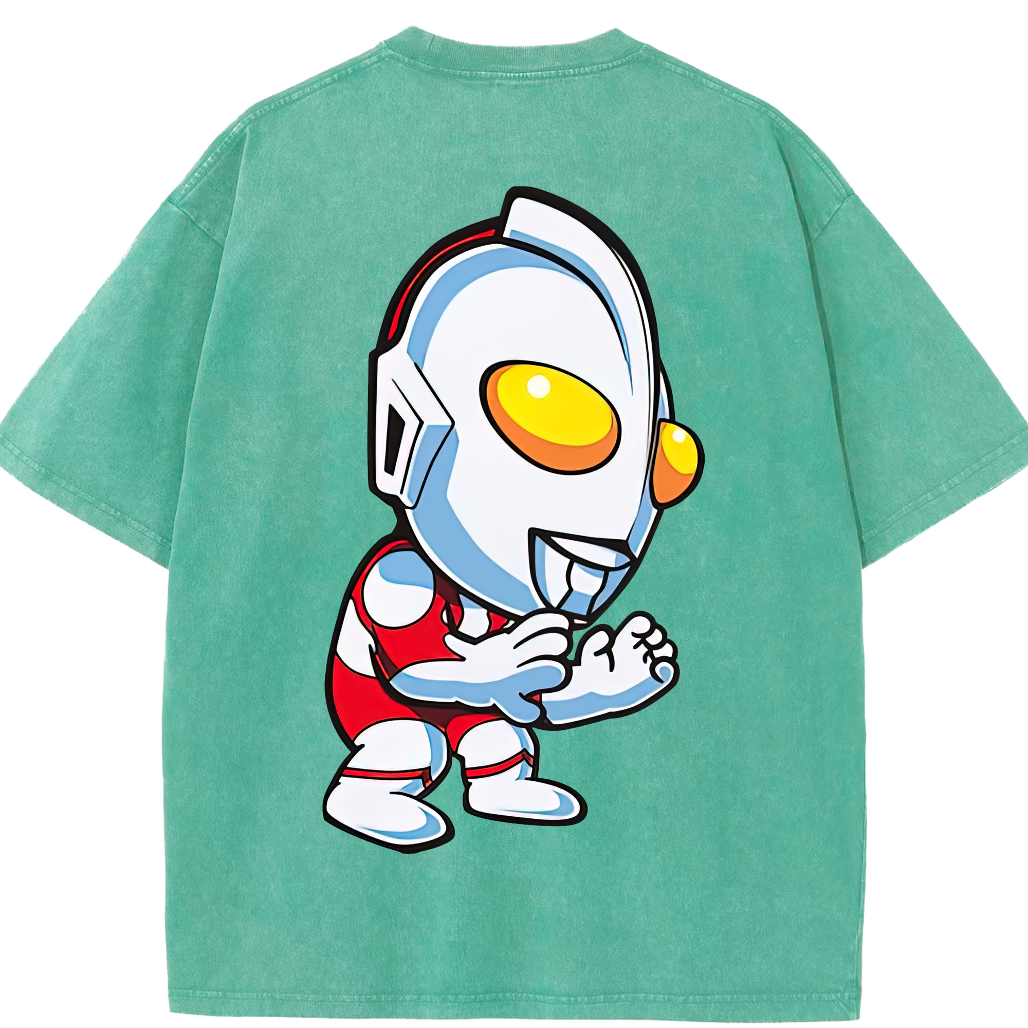 （画像用） ウルトラマン Ultraman 綿100% ヴィンテージ風 半袖Tシャツ（背面プリント）